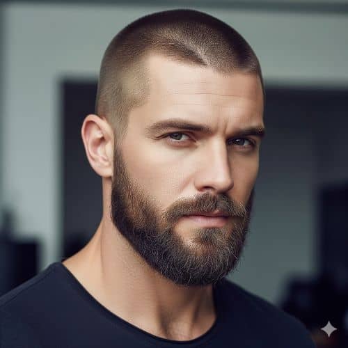 coupe buzz cut - buzz cut with beard