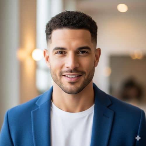 coupe buzz cut - curly buzz cut