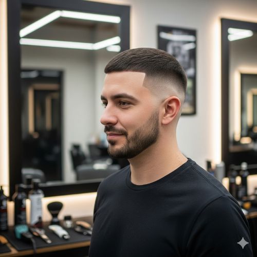 coupe buzz cut - fade buzz cut