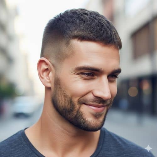 coupe buzz cut - long buzz cut