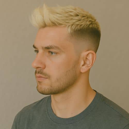 coupe de cheveux - low fade taper avec couleur