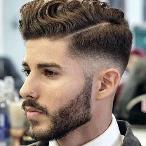 low fade taper avec partie laterale