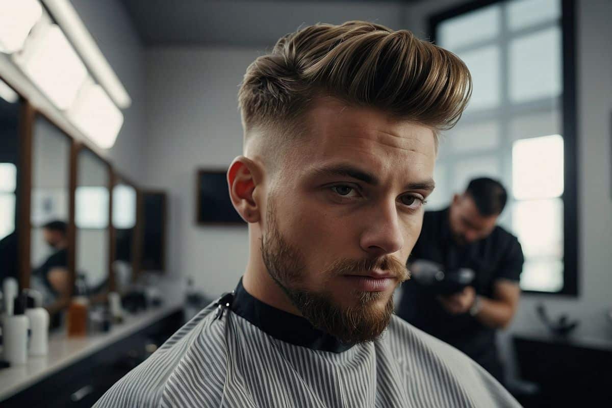 low fade taper homme