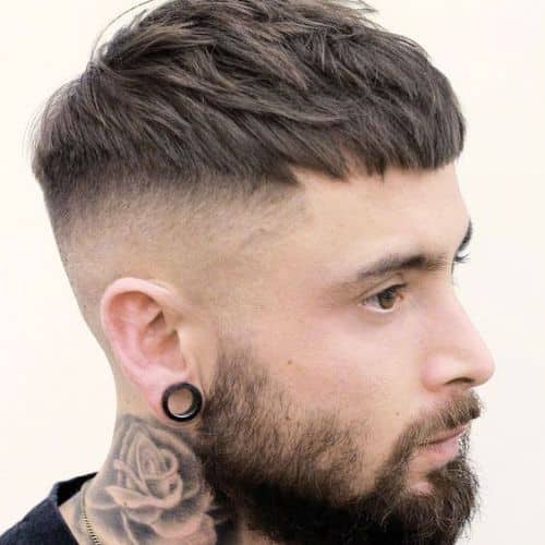 coupe césar coiffure homme