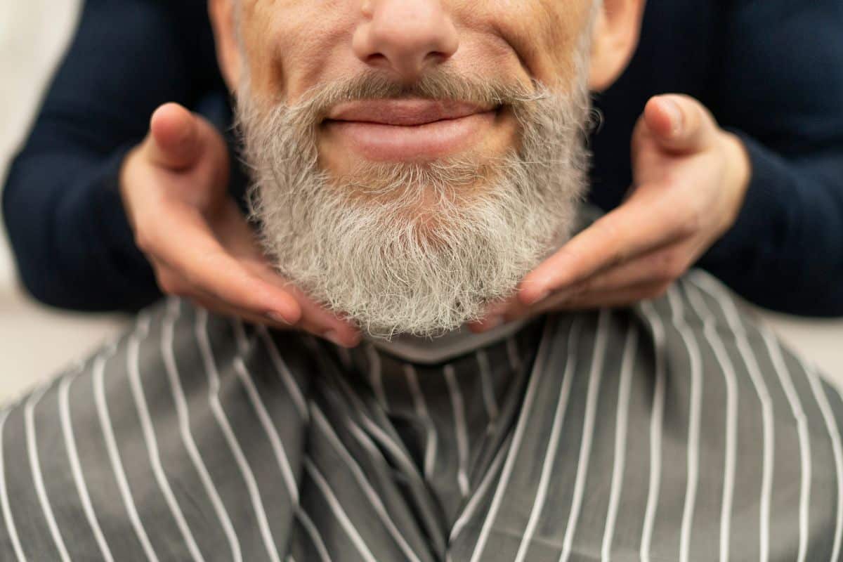 homme âgés barbe