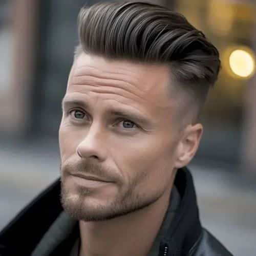 pompadour texturé coiffure homme