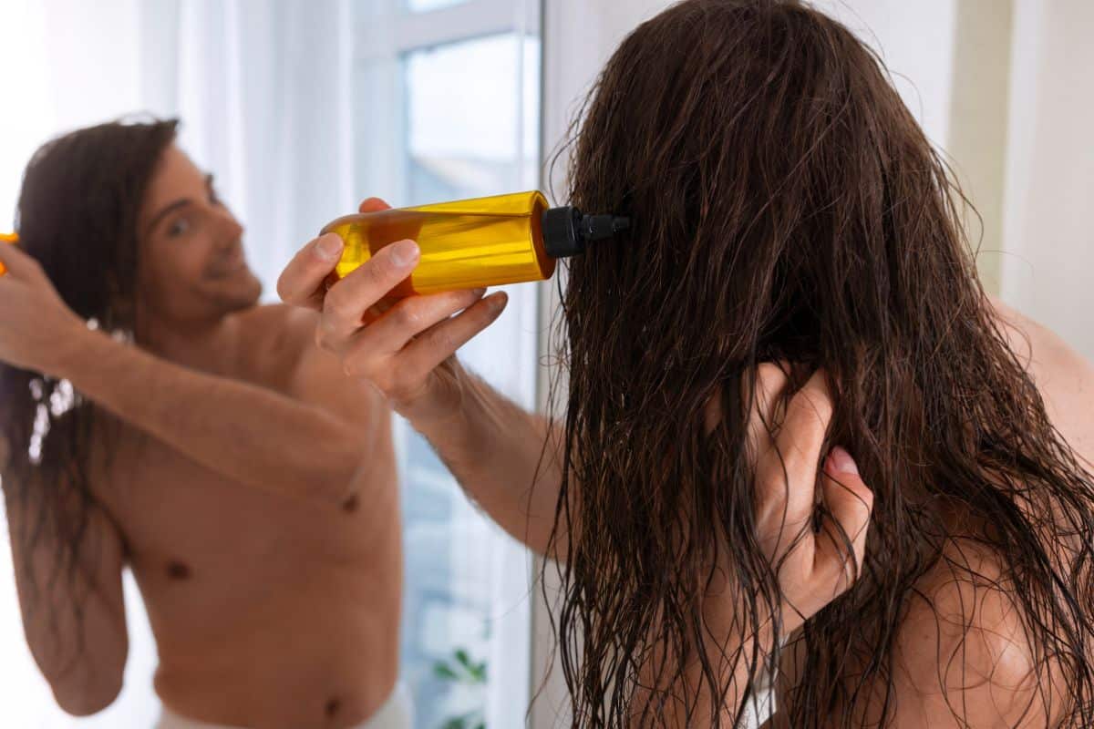 vinaigre de cidre pour les soins cheveux homme