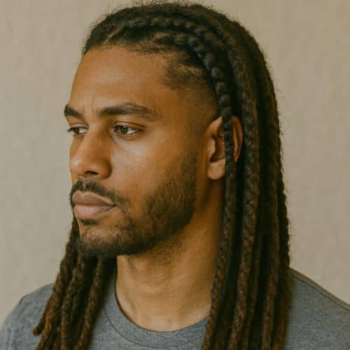 coupe cheveux longs - tresses (plaits) dreadlocks