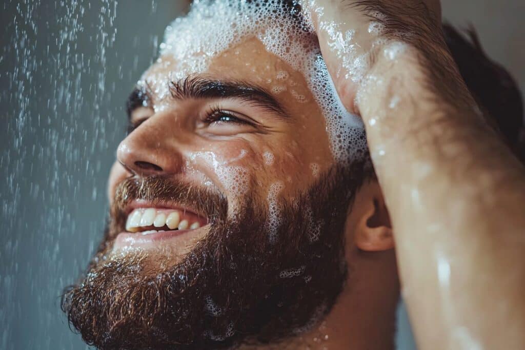 shampoings sans sulfate pour les cheveux des hommes