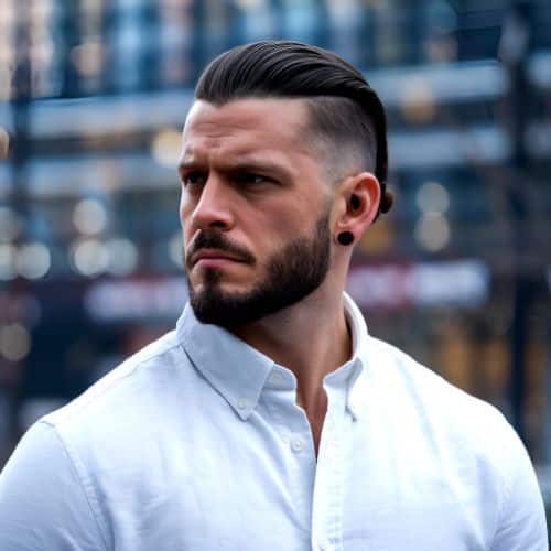 coupe de cheveux epais - slick back