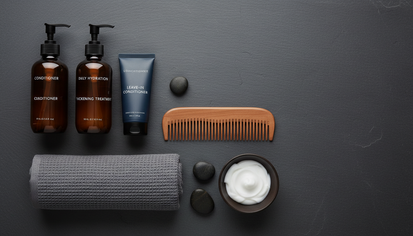 découvrez l'erreur courante que font tous les hommes avec l'après-shampoing sous la douche et apprenez comment l'éviter pour des cheveux plus sains et plus forts.