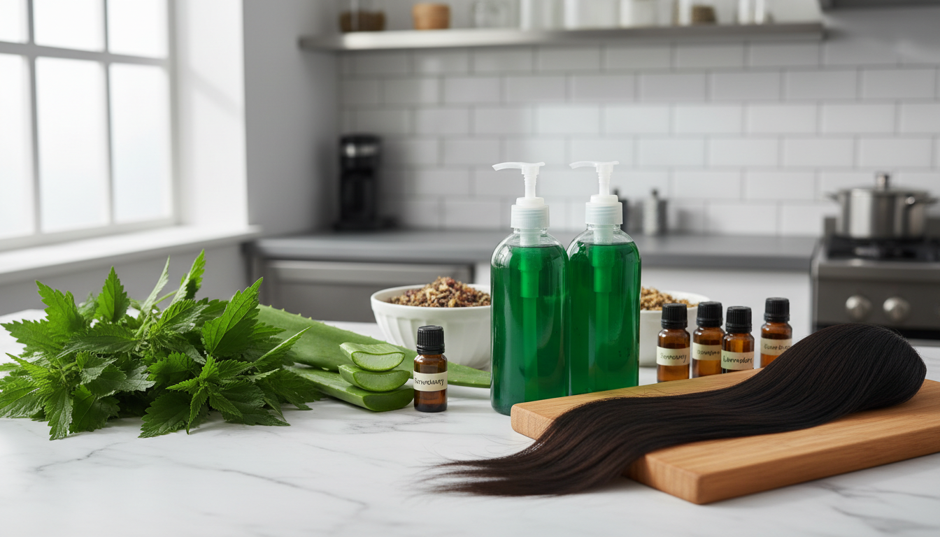 découvrez la recette secrète du shampoing aux orties pour des cheveux revitalisés, plus forts et éclatants de santé grâce aux bienfaits naturels des orties.